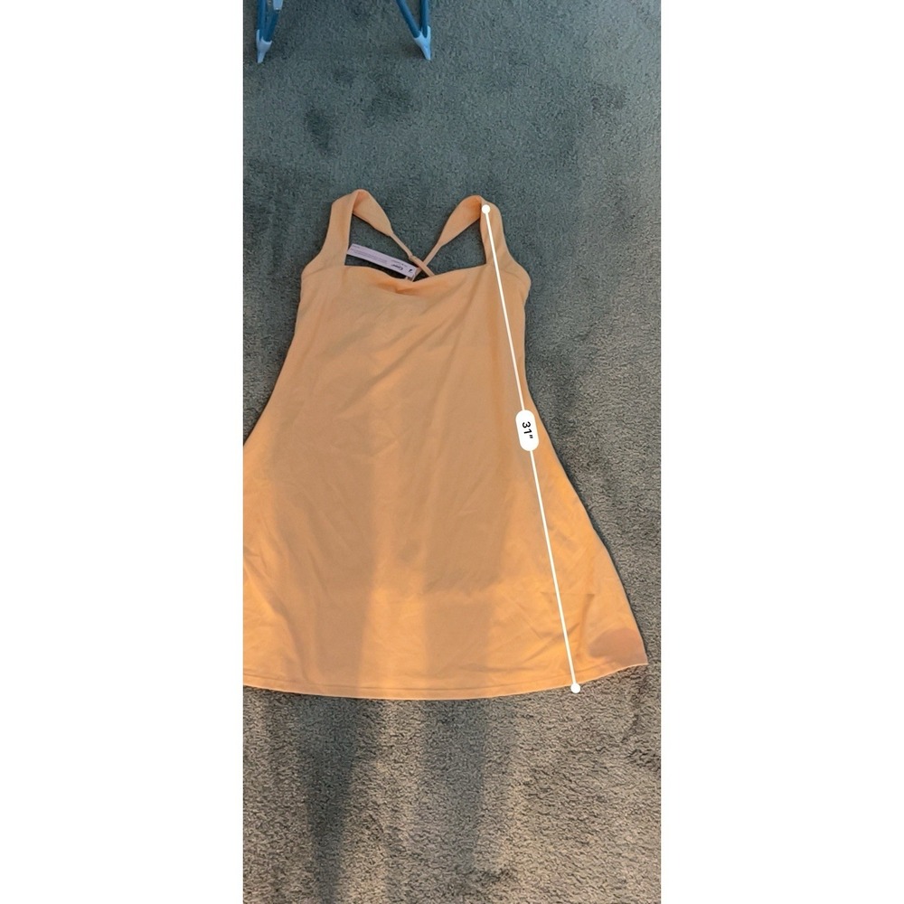 Qinsen Women's Salmon Strappy‎ Mini Dress Size M Casual Short